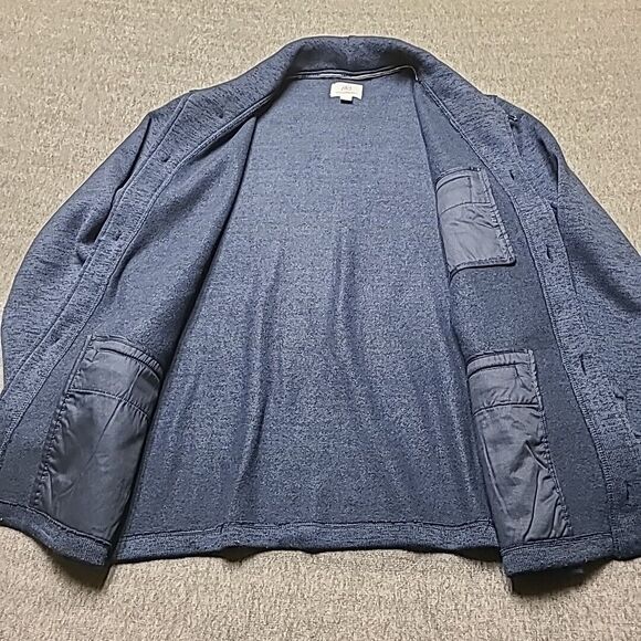 Surf Sidesupply Mens Fleece Jacket 2XL Blue Button Up Pockets Outdoor Sweatshirt - Picture 7 of 10